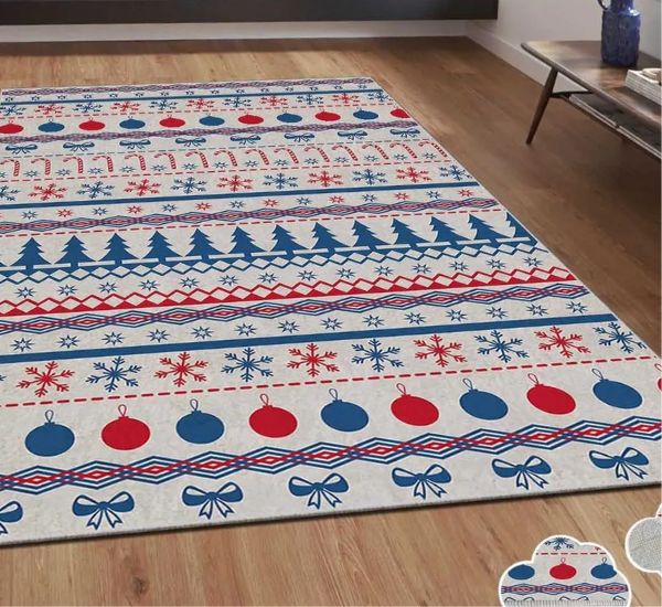 Linento Jouluisa joulumatto sininen/punainen