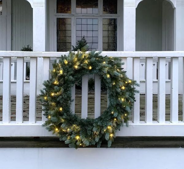 Star Trading Greyland LED-valaistu havukranssi