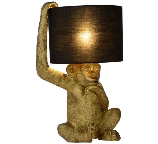 Lucide Extravaganza Chimp -pöytävalaisin, kulta