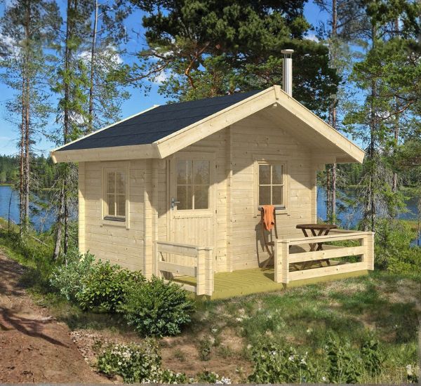 Skan Holz saunamökki 45 mm 12,2 m²