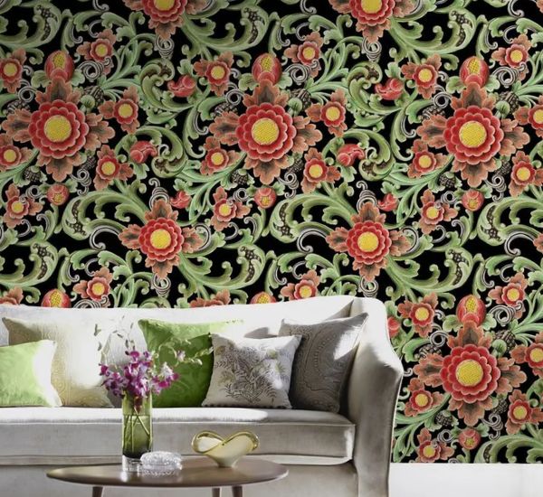 Mindthegap Floral Painting -paneelitapetti